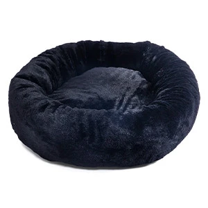KW Fluffy Donut hundeseng Ø 60 cm TILBUD Sort